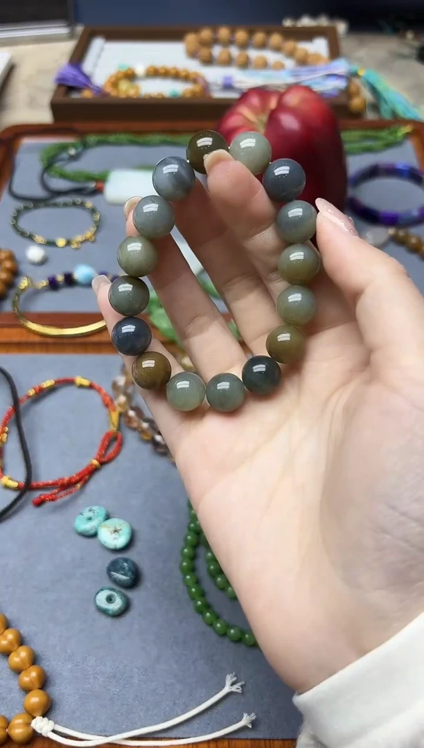 未镶嵌和田玉挂件和田玉手串12mmZD