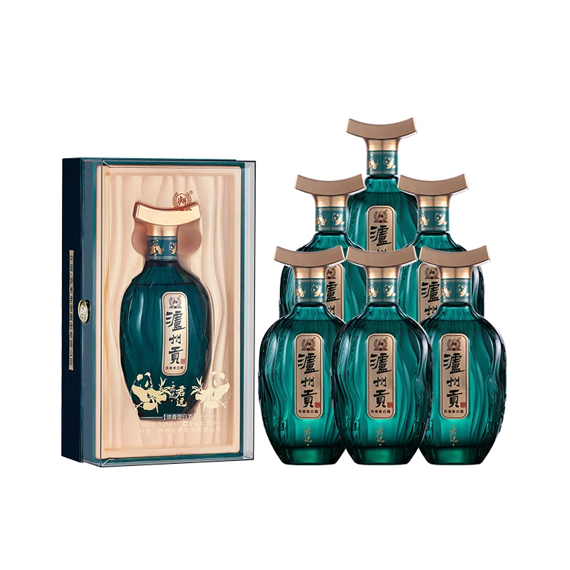 泸州老窖泸州贡酒君远纯粮浓香型白酒52度500ml*6