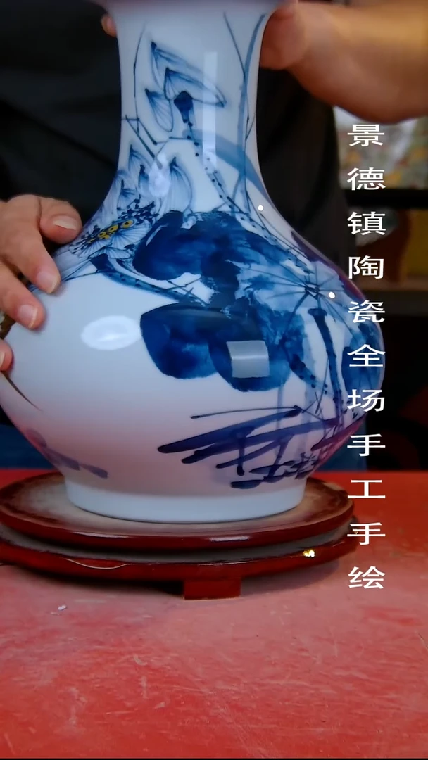 摆件手景德镇陶瓷 全场手工绘1
