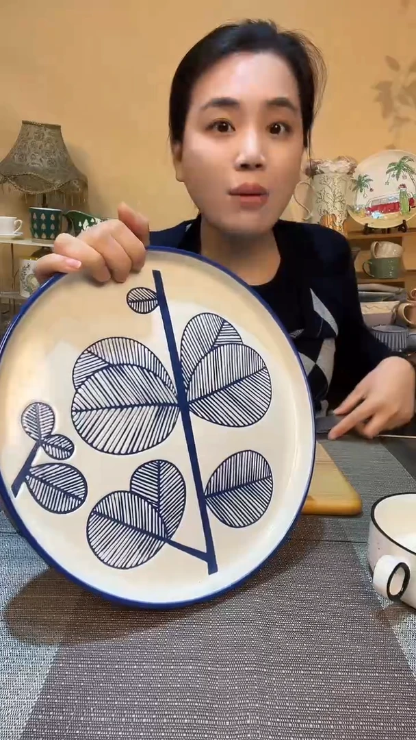 瓷片11英寸盘 微瑕介意勿拍