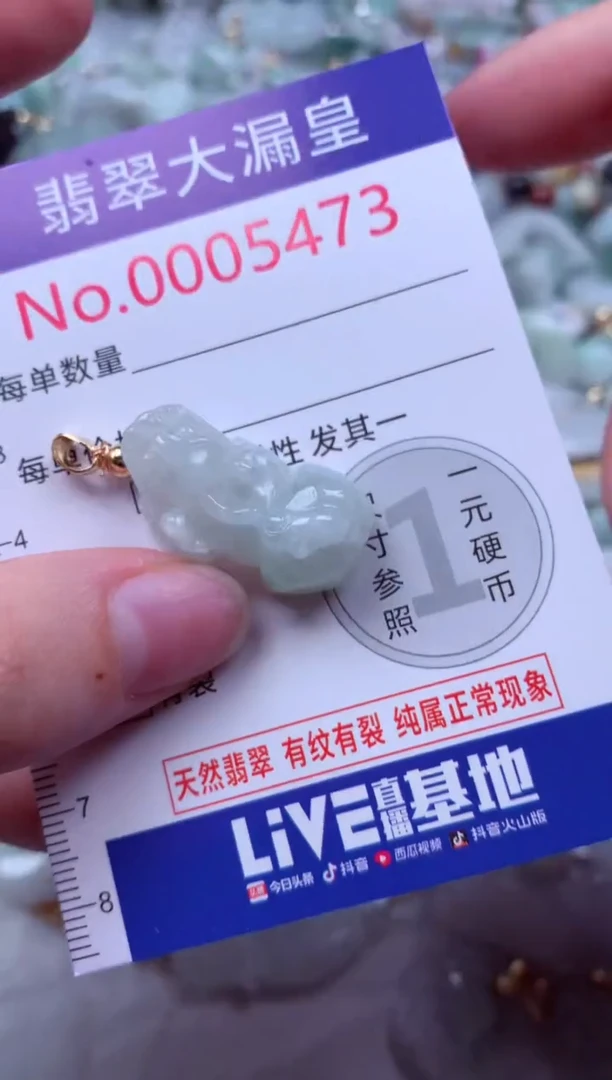 吊坠(不含链)未镶嵌翡翠5473