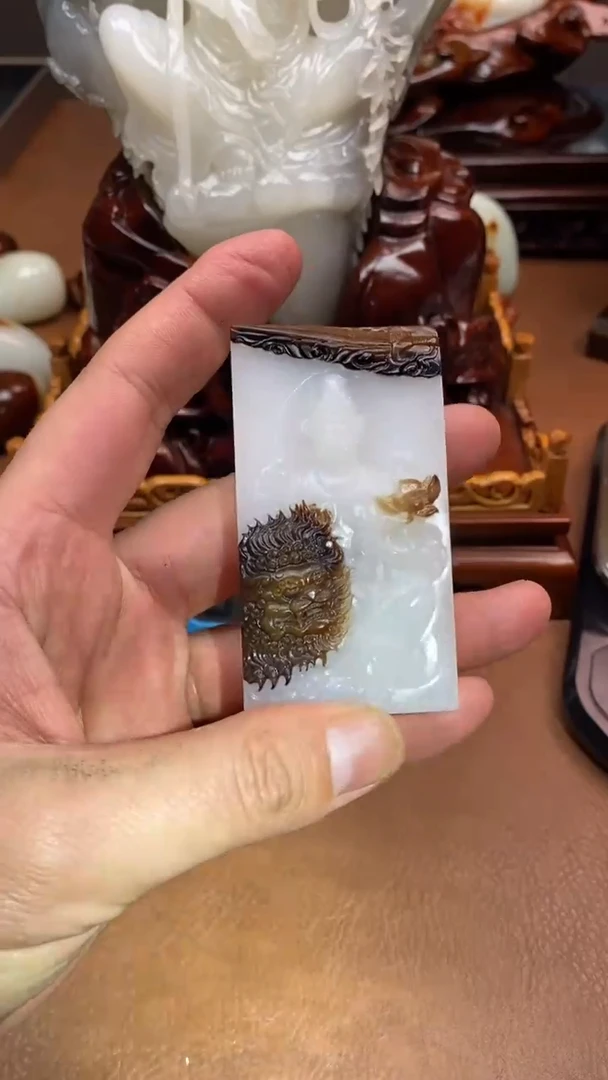 未镶嵌和田玉挂件人**意1