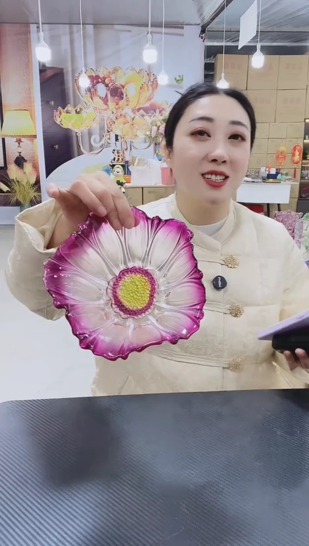 紫色葵花小号果斗一个