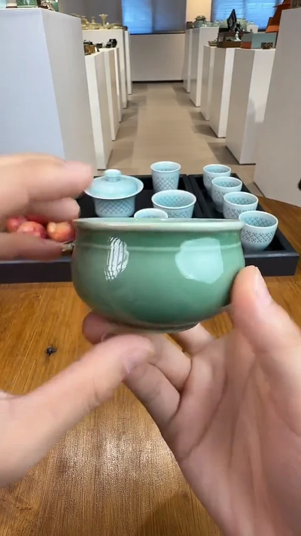 青瓷手工茶器不带礼盒包邮