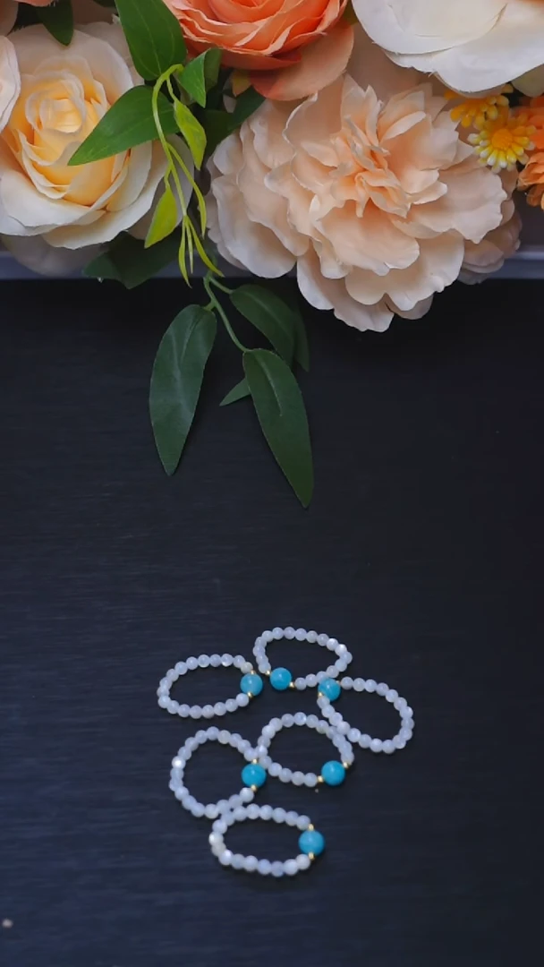 K011天河石戒指未镶嵌天河石多样性发其一