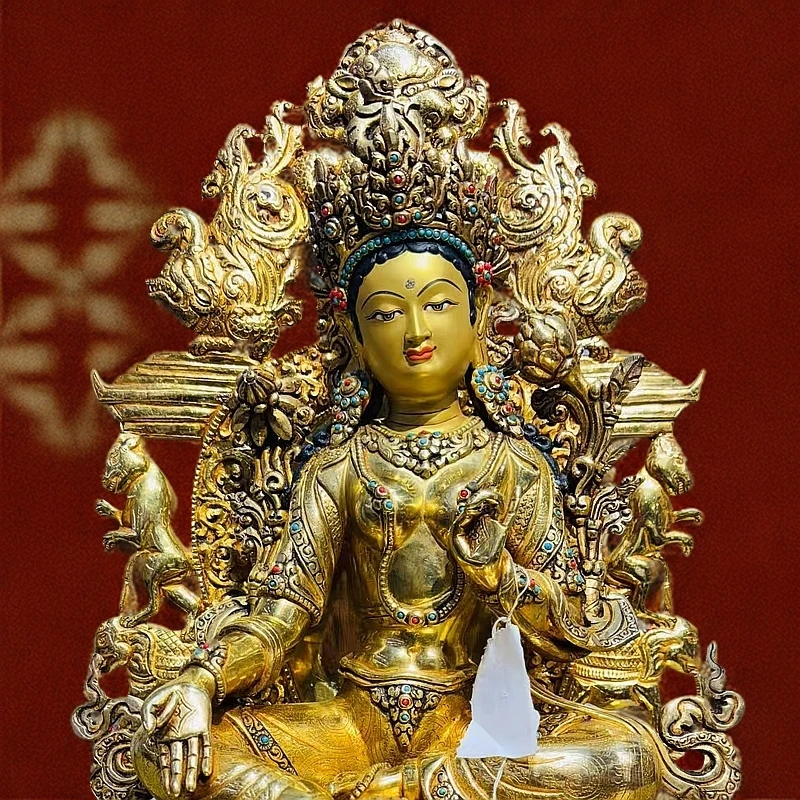 绿度母，藏地唐嘎画院出品