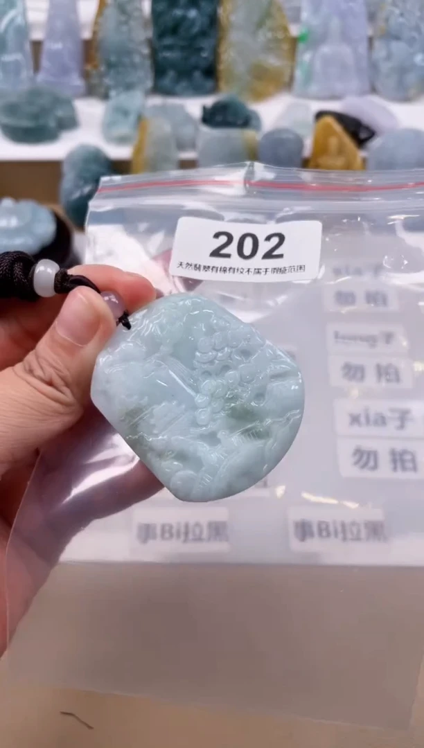 【闪购商品】翡翠颈饰未镶嵌天然缅甸A货翡翠202