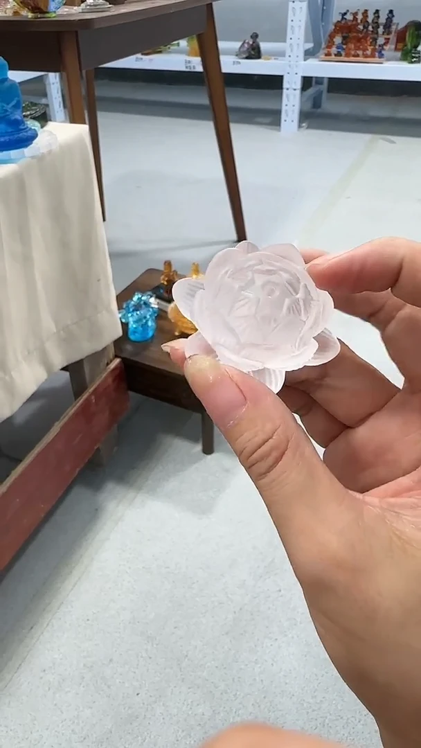 手工艺品琉璃莲花香插