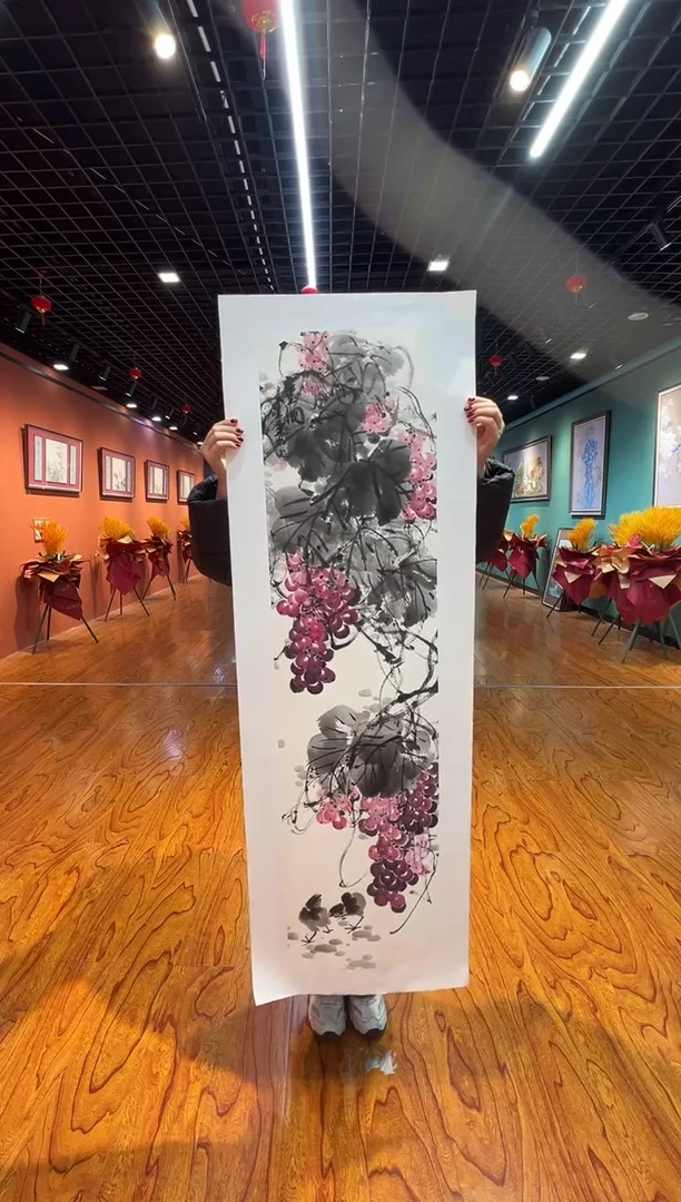 【闪购商品】国画周建真老师字画带亲笔作品