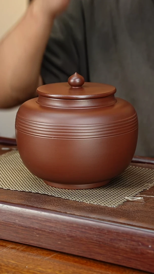 宜兴原矿紫砂茶叶罐