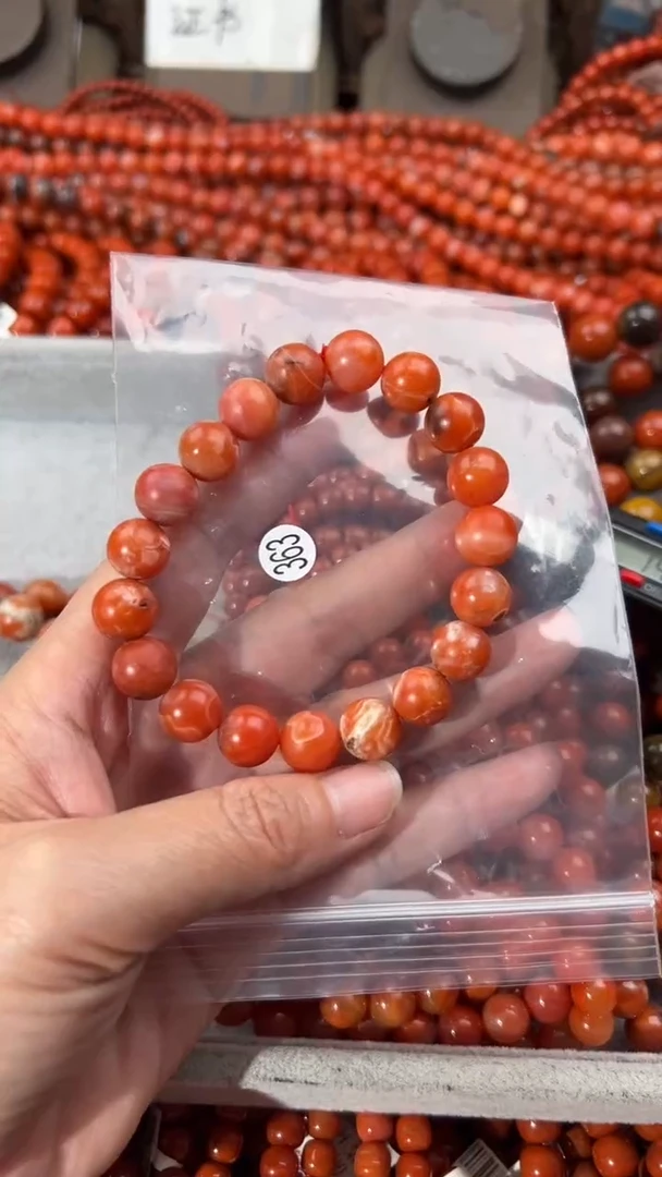 南红玛瑙手串未镶嵌11