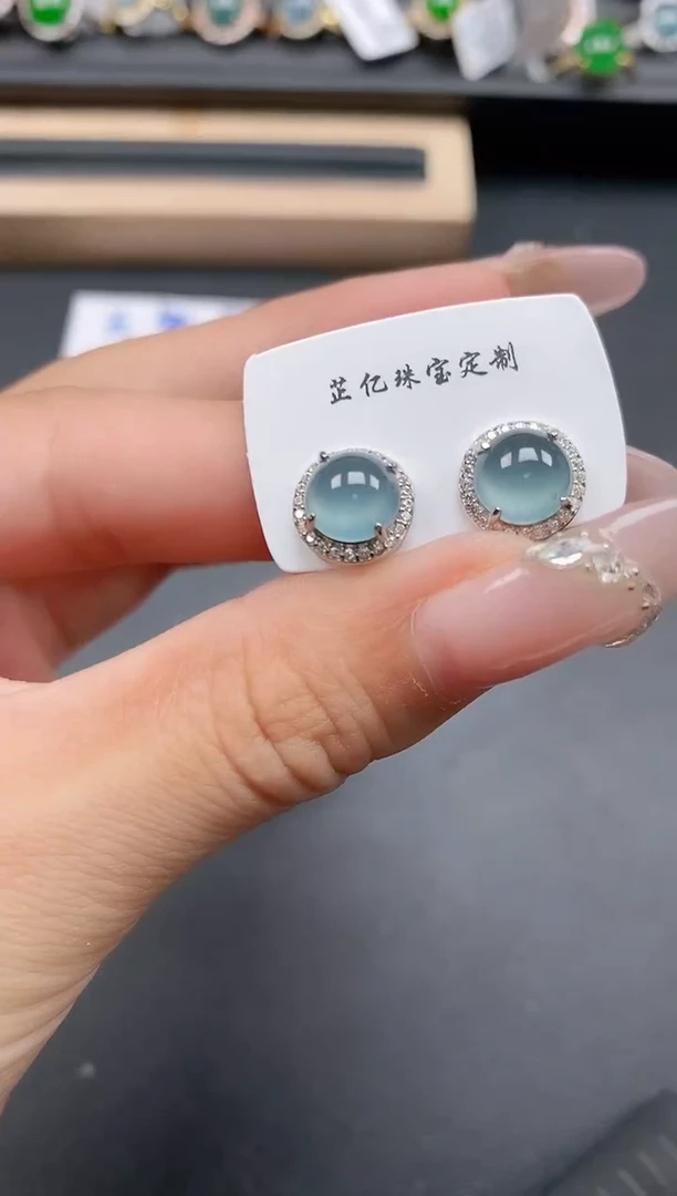 银S925镶嵌戒指翡翠111