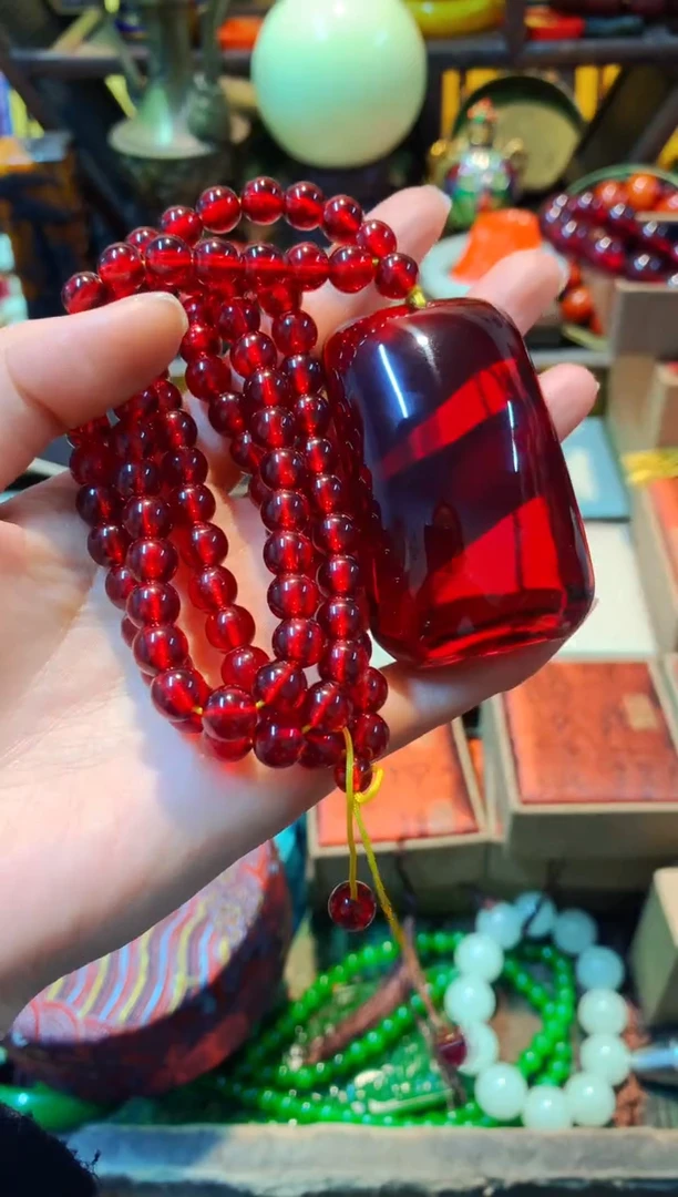 【闪购商品】血珀颈饰未镶嵌主播推荐主播推荐