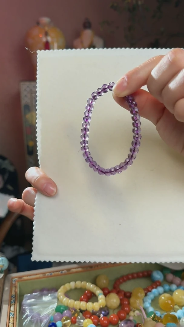 【闪购商品】紫晶手串未镶嵌天然紫水晶手串