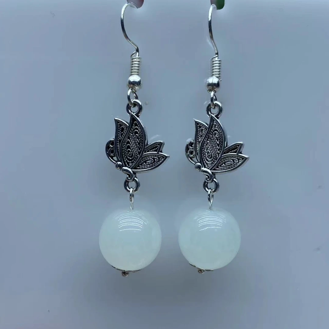 原创蝴蝶长款耳坠0135