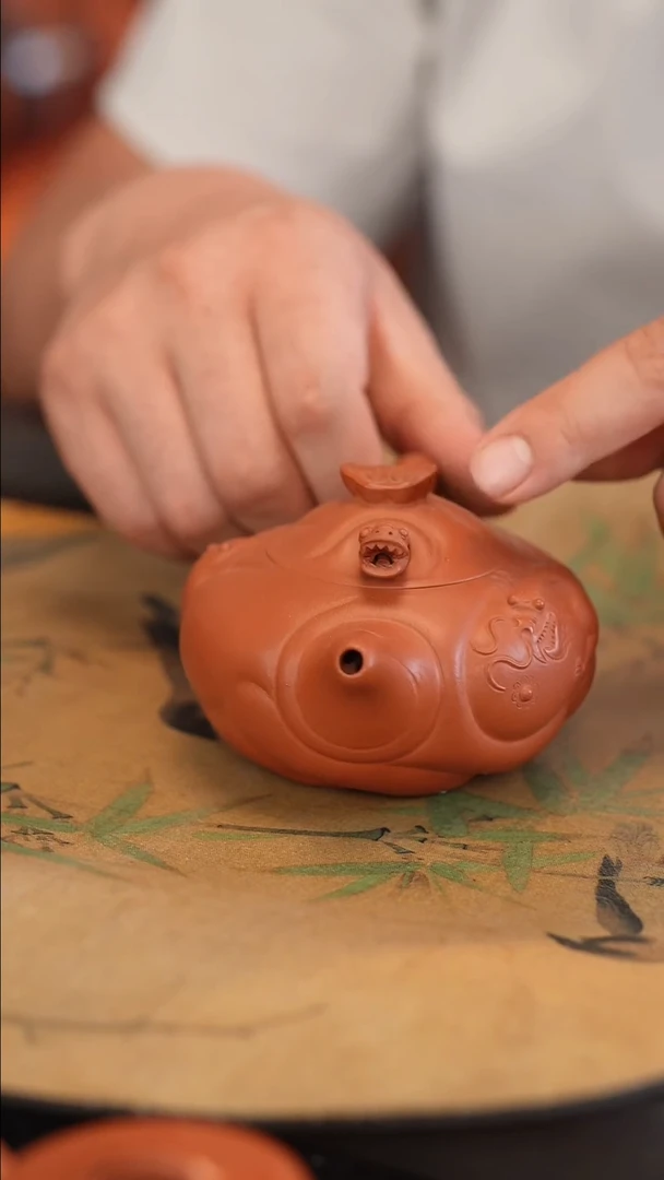 茶壶紫砂原矿手工制作没舌头
