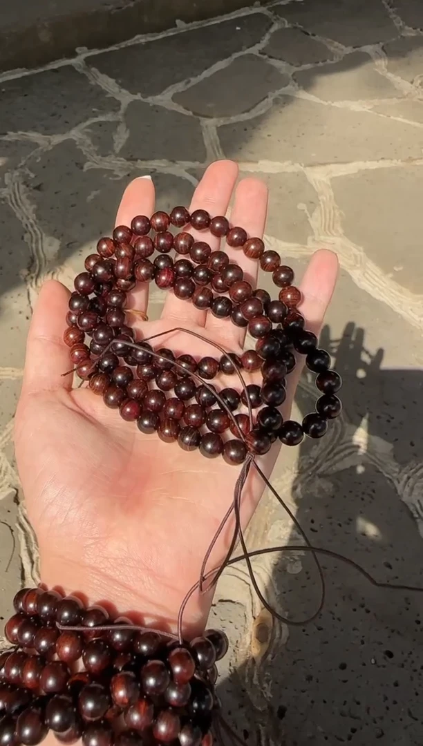 手串/手链黄花梨/降香黄檀海南黄花梨0.8X108紫油梨土埋老料