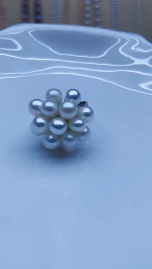 未镶嵌戒指淡水珍珠戒指多样性发其一