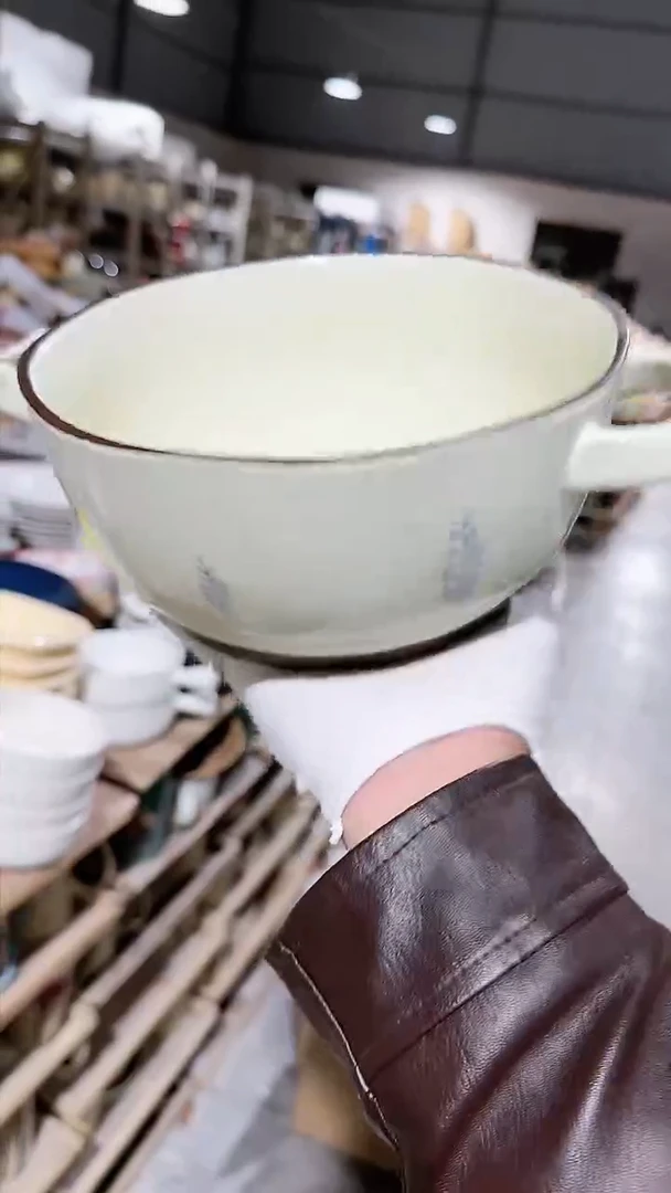 【闪购商品】瓷片双耳微瑕 凑满20元包邮