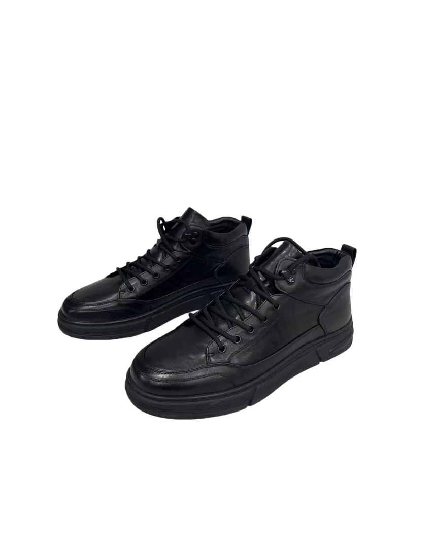 C 6159  男士  系带  复古  简约  纯色  舒适  时尚休闲鞋