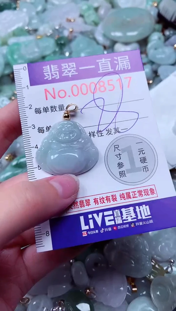 吊坠(不含链)未镶嵌翡翠8517