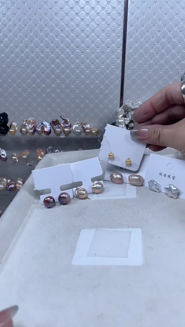 未镶嵌耳饰淡水珍珠【纯恬珍珠】