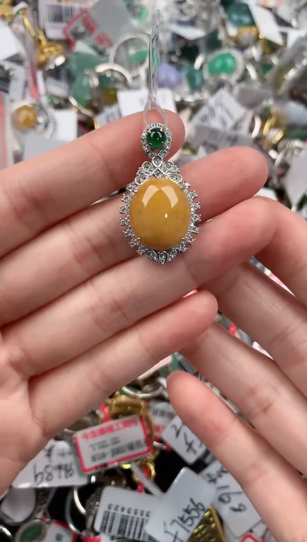 银S925镶嵌戒指翡翠888-----5