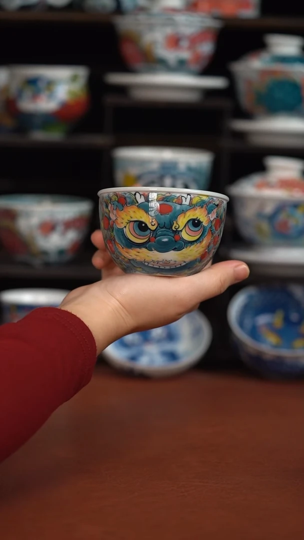 老师作品醒狮水缸杯（宠粉福利）