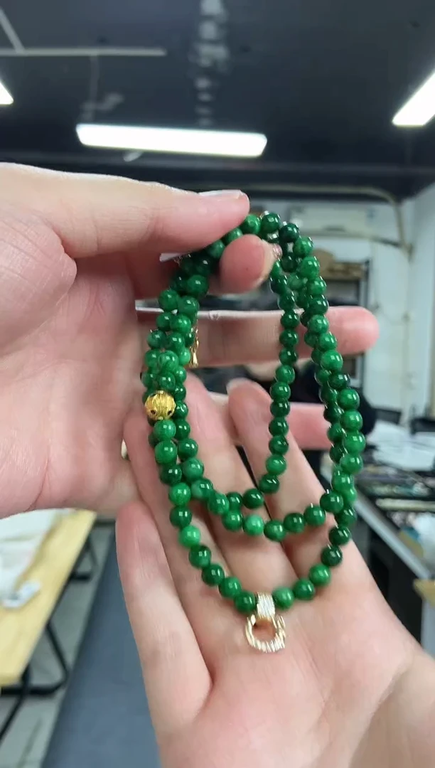 【闪购商品】翡翠颈饰未镶嵌多样性发其一颜色微差