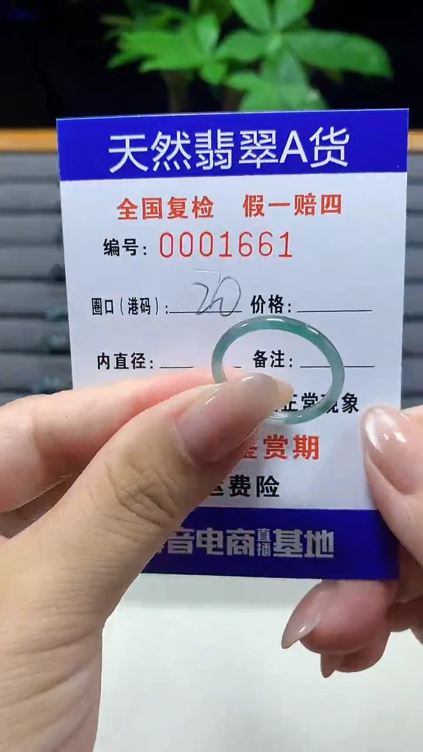 未镶嵌戒指翡翠1661天然翡翠A货