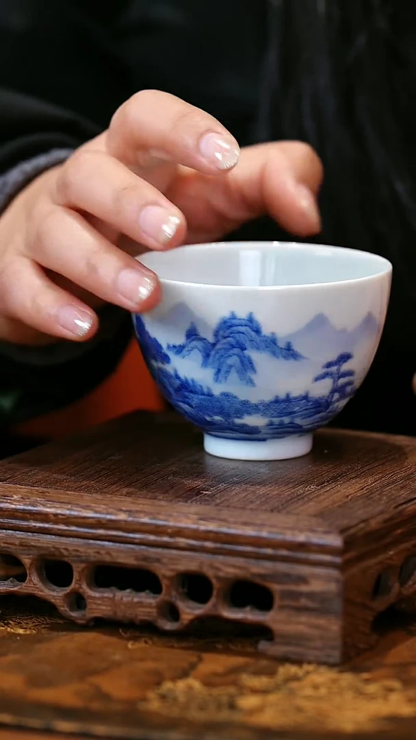 【闪购商品】陶瓷杯子景德镇手工手绘A51