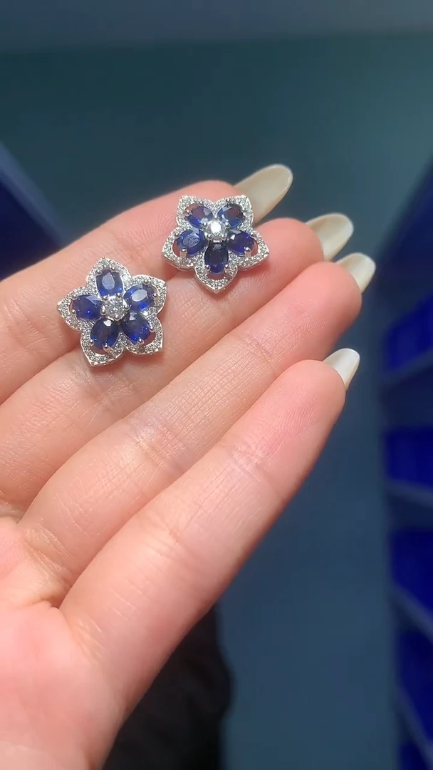 颈饰蓝宝石银S925镶嵌宝石矿主 严选