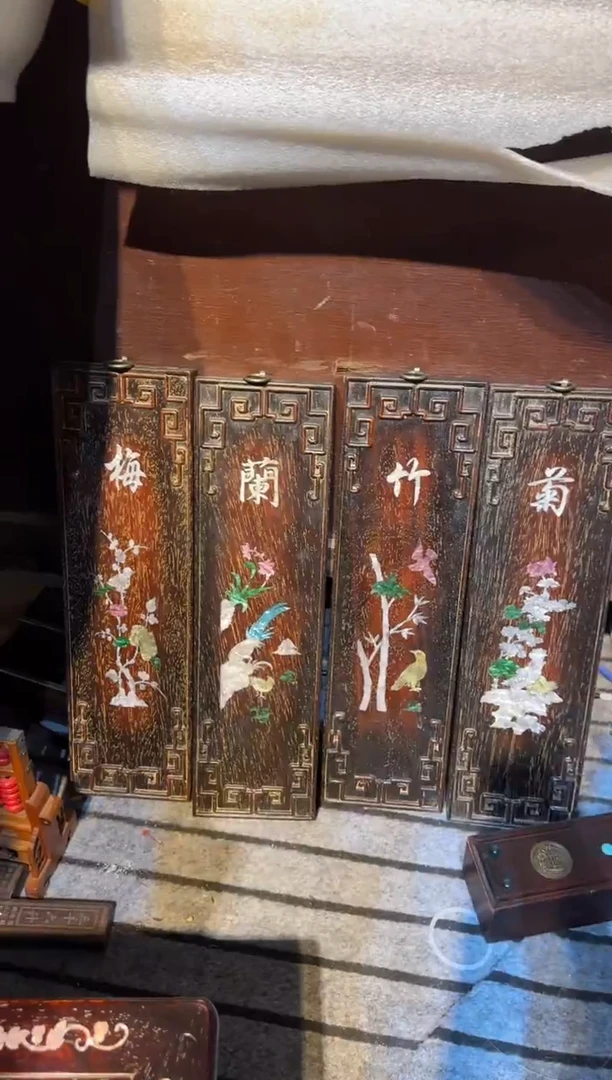 木紫檀梅兰竹菊