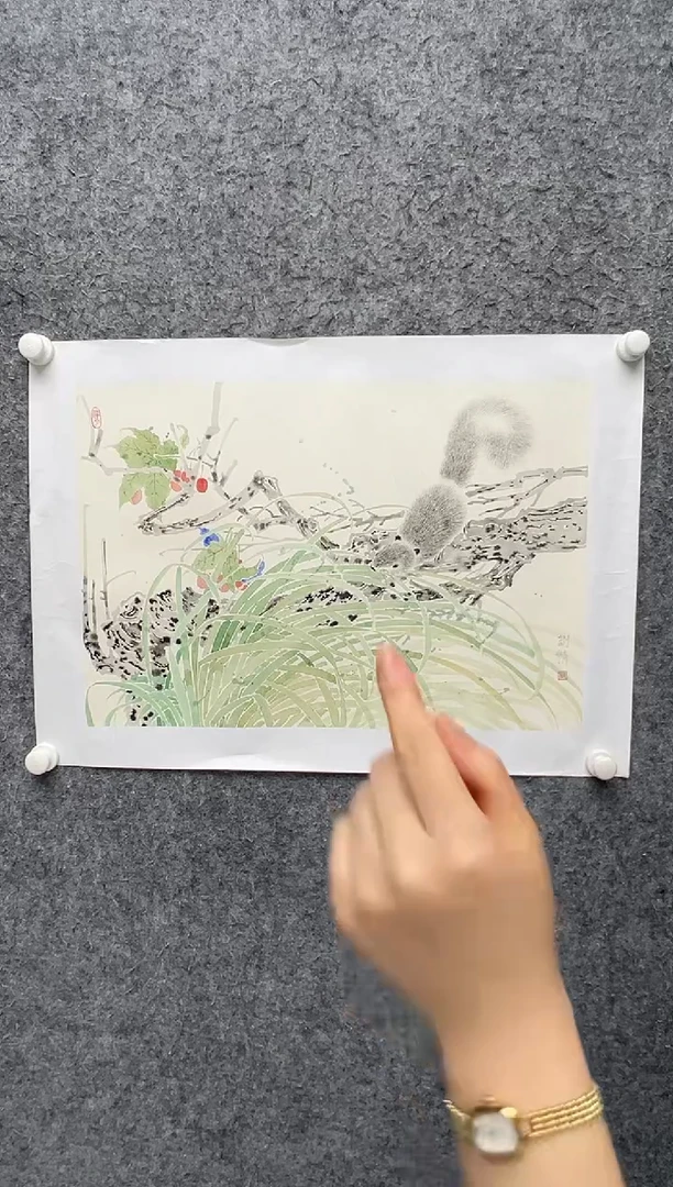 国画邹训精-2.3平尺-国画作品