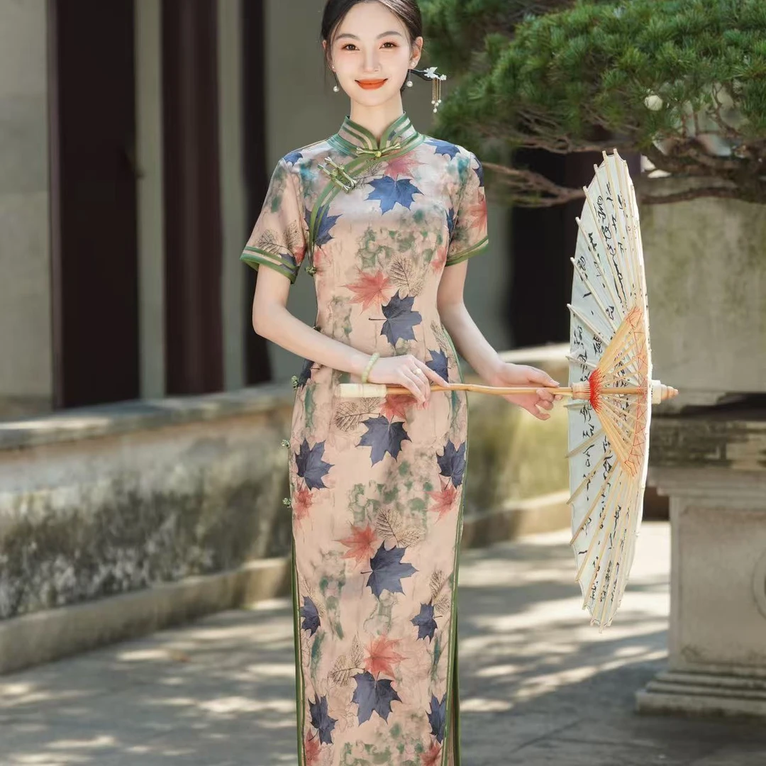 按号拍（701-774）高货撤柜125长旗袍双层国风夏季港风苏派老上海