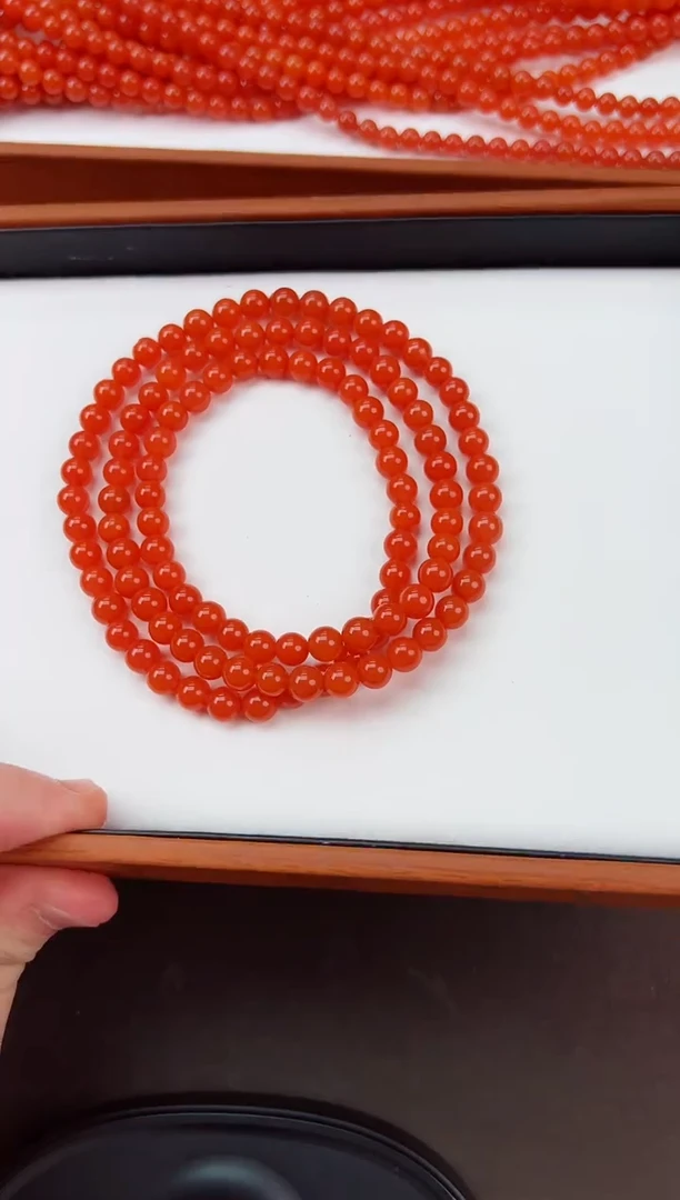 【闪购商品】南红玛瑙亮光长串卡6+未镶嵌保山杨柳滴水洞高品