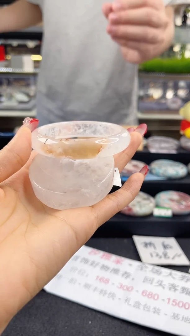 未镶嵌手镯石英质玉59圈口（赠品镯心）123894