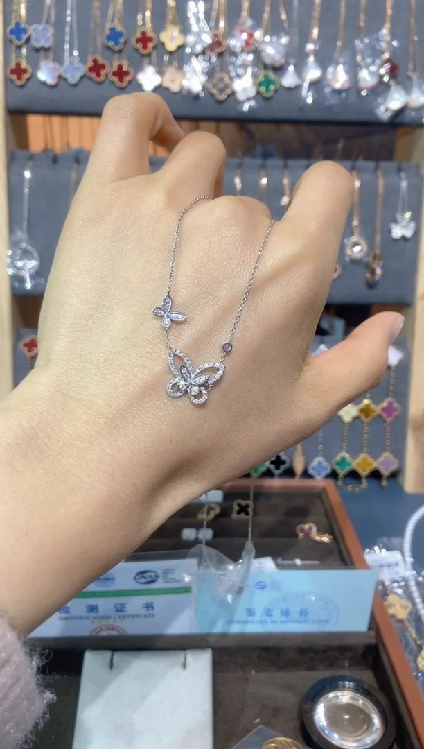 套链18K金镶嵌钻石钻石K白