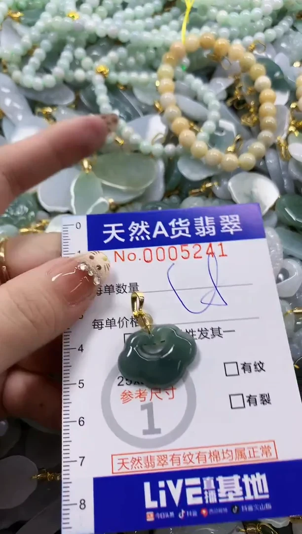 颈饰未镶嵌翡翠天然A货翡翠