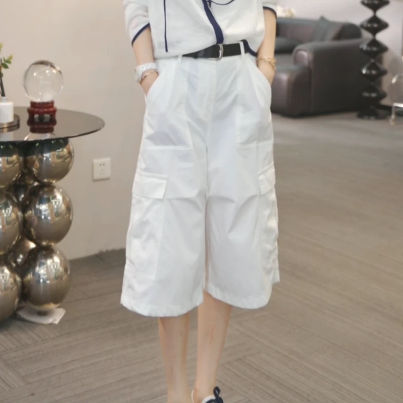 【掉进口袋】2025新款超薄休闲口袋工装夏季中裤LK2504256