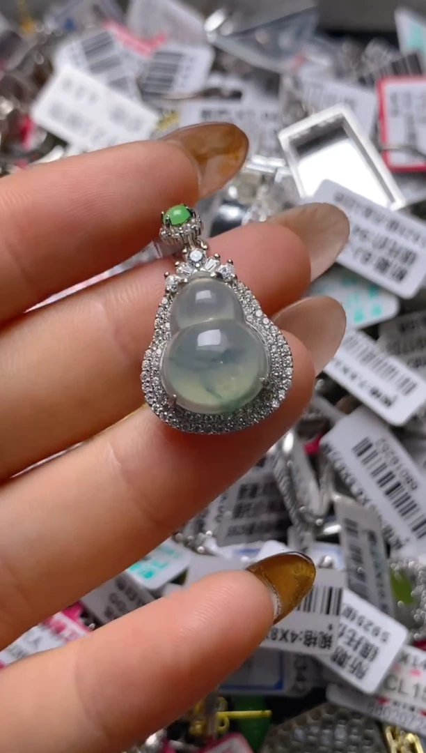 银S925镶嵌戒指翡翠百内无证书