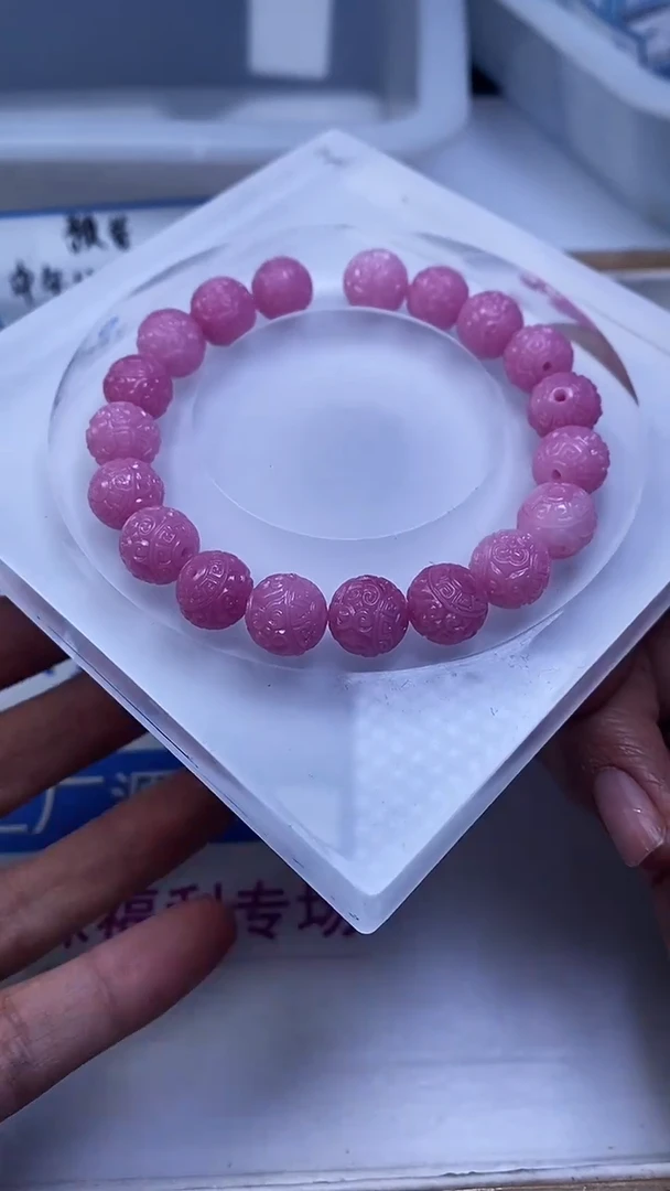 未镶嵌散珠拼合珍珠（马贝珠）A2007 女 皇紫贝回纹珠10mm10个9.8元