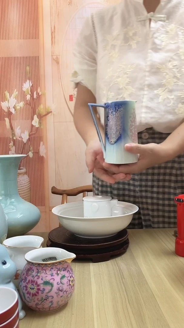 瓷窑变公道杯汾酒器1个