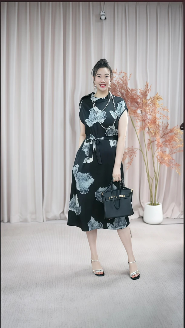 【烁之悦618福利】锦鲤入梦T66556碎花气质时尚夏季洋气显瘦连衣裙