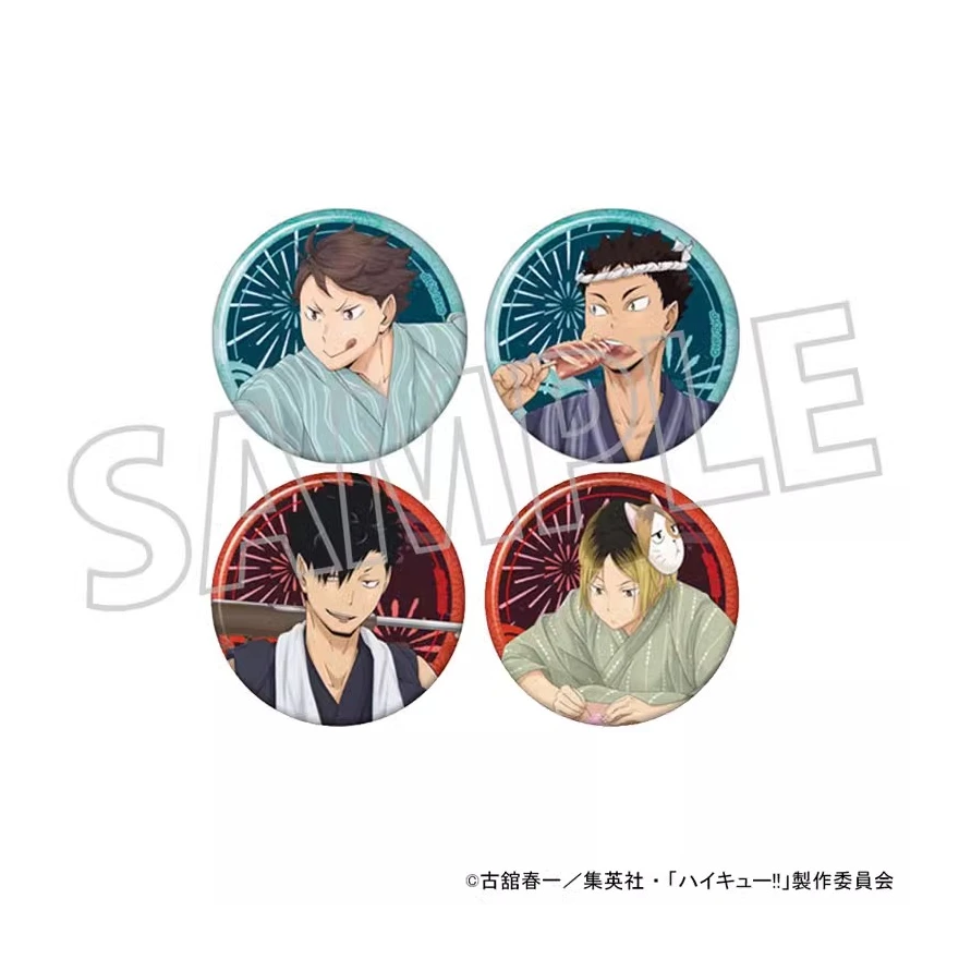 【桃太郎】排球少年 青叶城西音驹 和纸吧唧徽章 现货盲盒 随机一发