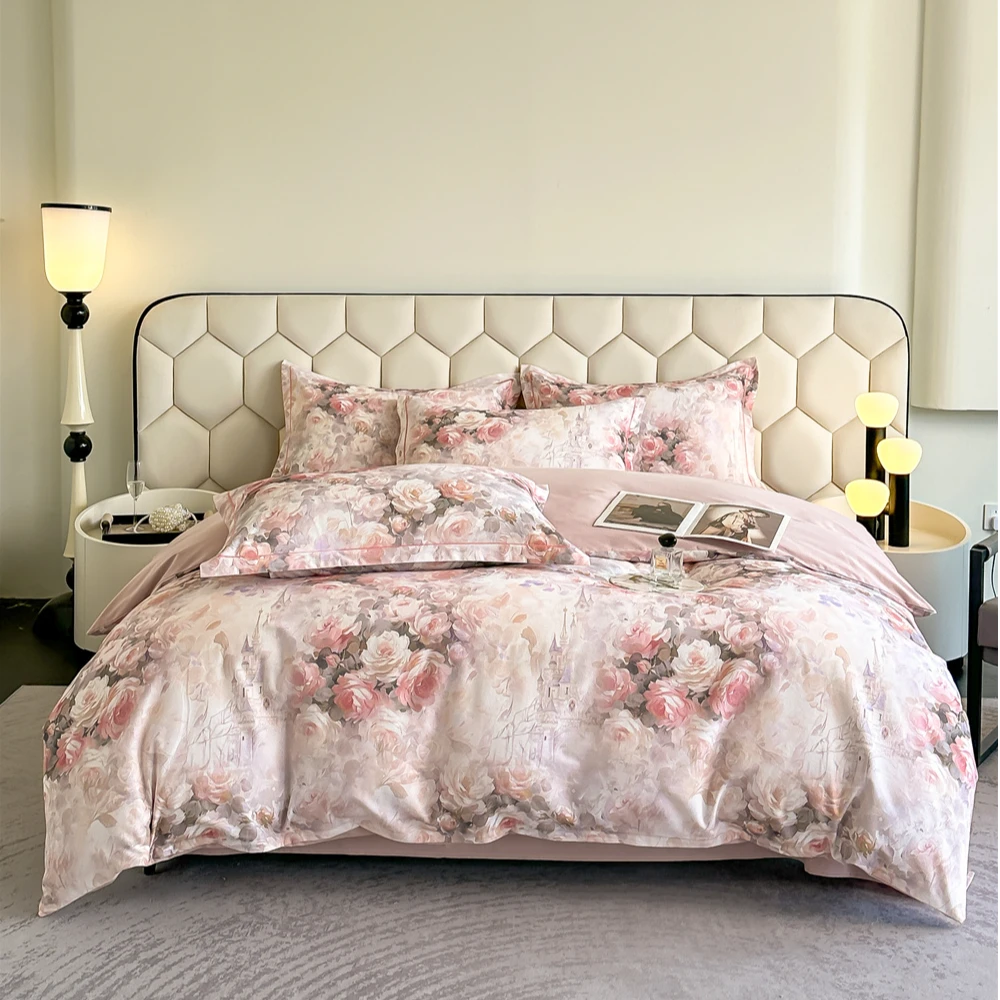 MX 8774 全棉印花磨毛四件套 伊格莉城堡