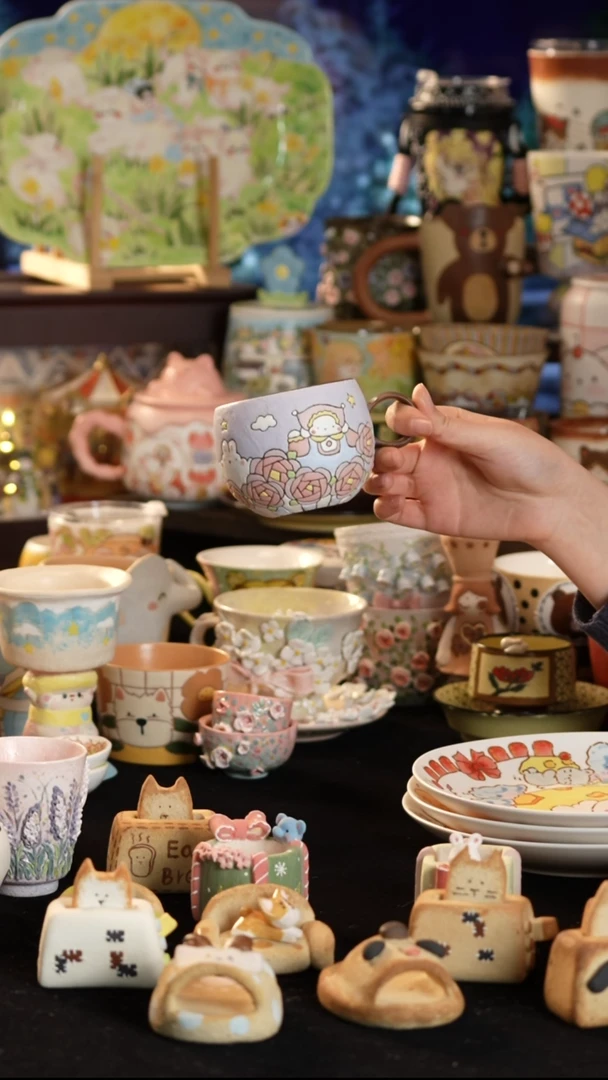 其他陶景德镇釉下彩手绘设计师款陶瓷