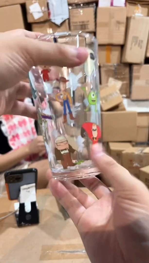 瓷片皮克斯合集玻璃水杯
