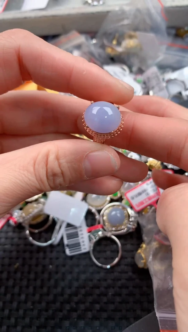 未镶嵌戒指翡翠333------9