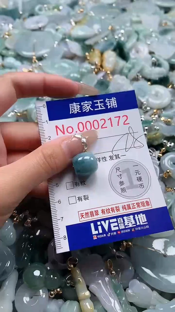 翡翠未镶嵌吊坠(不含链)2172